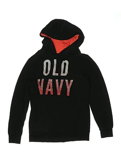 Pre-owned Old Navy Kids' Pullover Hoodie In Black