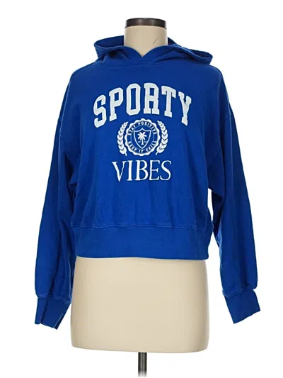 Pre-owned Old Navy Pullover Hoodie In Blue