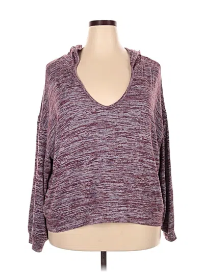 Pre-owned Old Navy Pullover Hoodie In Burgundy