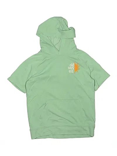 Pre-owned Old Navy Kids' Pullover Hoodie In Green