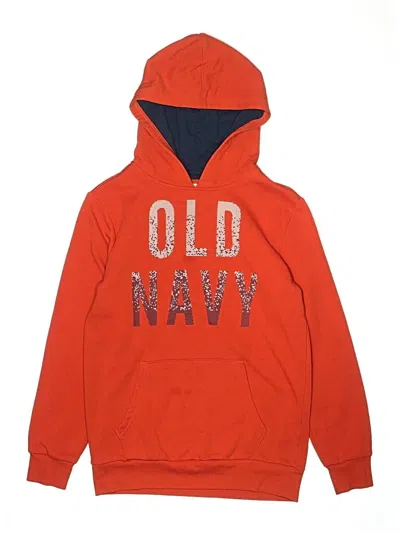 Pre-owned Old Navy Kids' Pullover Hoodie In Orange