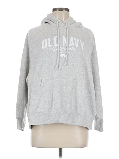 Pre-owned Old Navy Pullover Hoodie In Silver