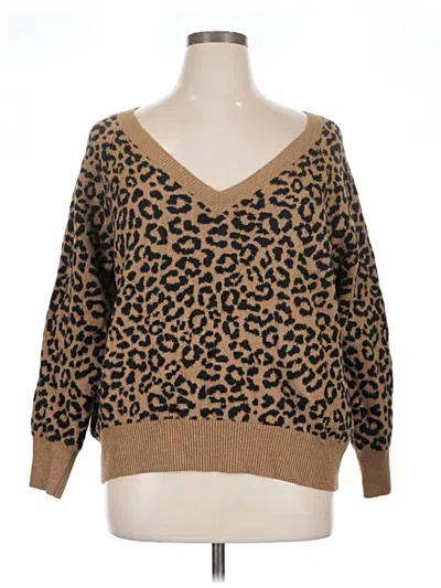 Pre-owned Old Navy Pullover Sweater In Brown