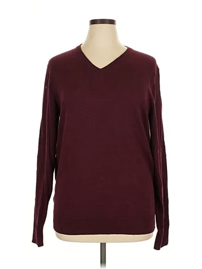 Pre-owned Old Navy Pullover Sweater In Burgundy