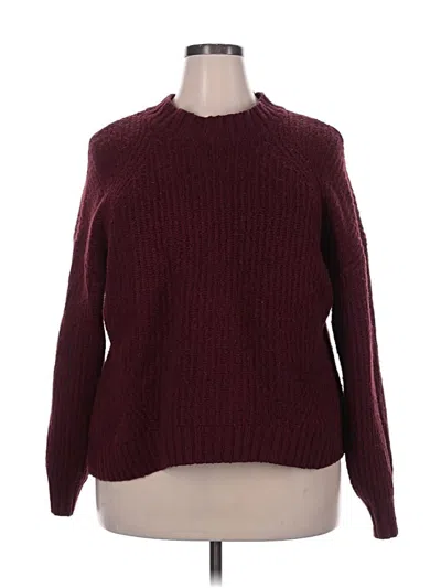 Pre-owned Old Navy Pullover Sweater In Burgundy