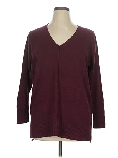 Pre-owned Old Navy Pullover Sweater In Burgundy