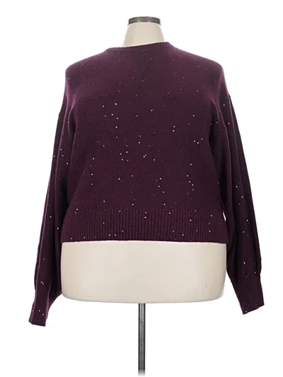 Pre-owned Old Navy Pullover Sweater In Burgundy