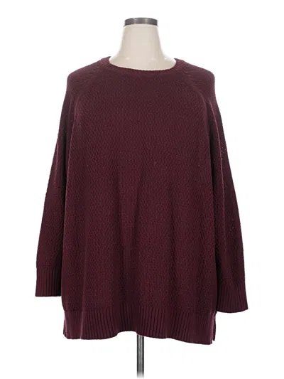Pre-owned Old Navy Pullover Sweater In Burgundy