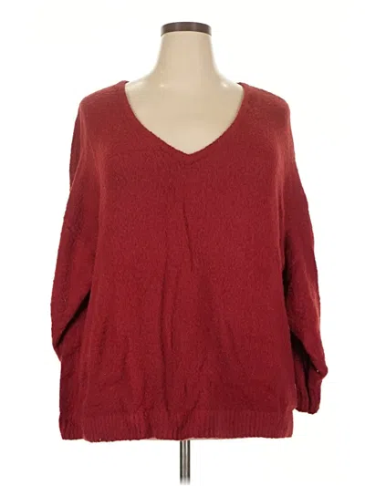 Pre-owned Old Navy Pullover Sweater In Burgundy
