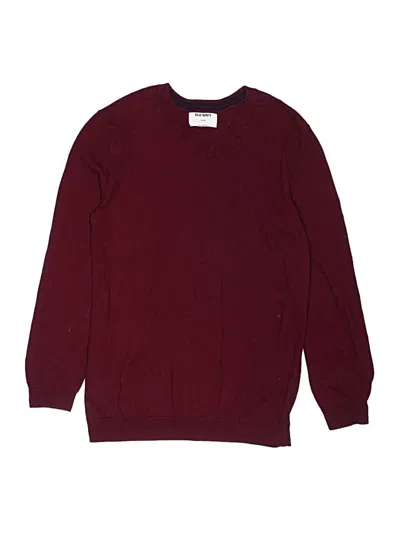 Pre-owned Old Navy Kids' Pullover Sweater In Burgundy