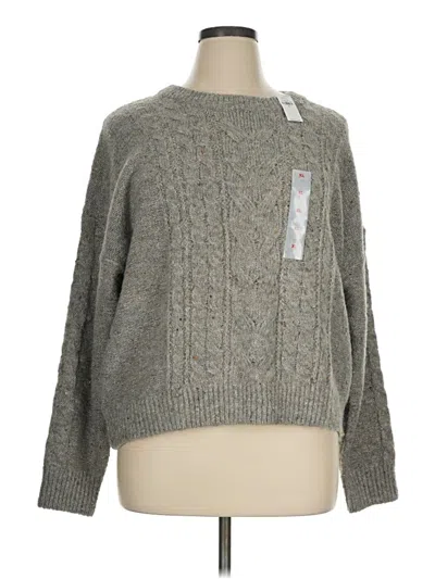 Old Navy Pullover Sweater In Gray