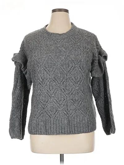Pre-owned Old Navy Pullover Sweater In Gray