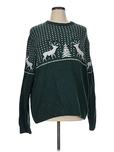 Pre-owned Old Navy Pullover Sweater In Green