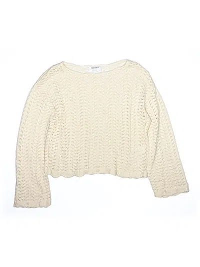 Pre-owned Old Navy Kids' Pullover Sweater In Ivory