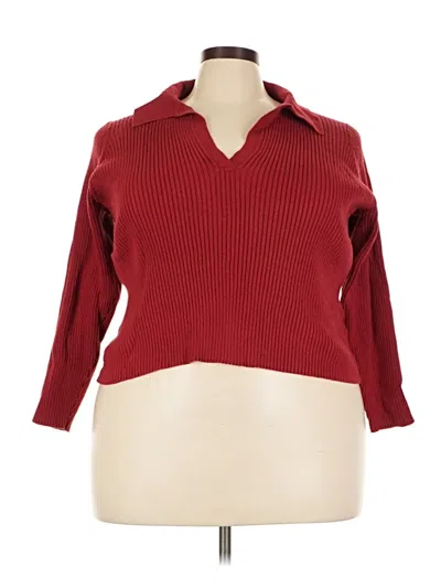 Pre-owned Old Navy Pullover Sweater In Red