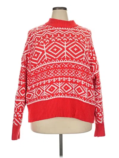 Pre-owned Old Navy Pullover Sweater In Red