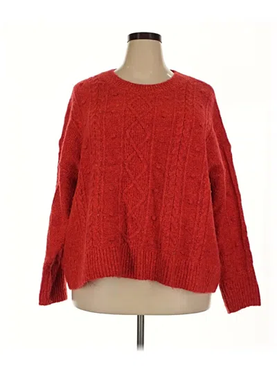 Pre-owned Old Navy Pullover Sweater In Red