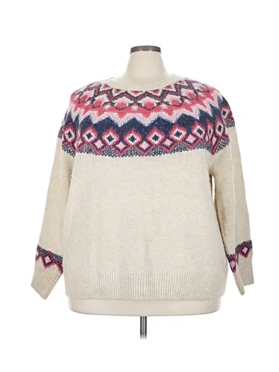 Pre-owned Old Navy Pullover Sweater In White