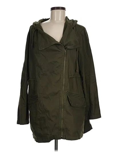 Pre-owned Old Navy Raincoat In Green