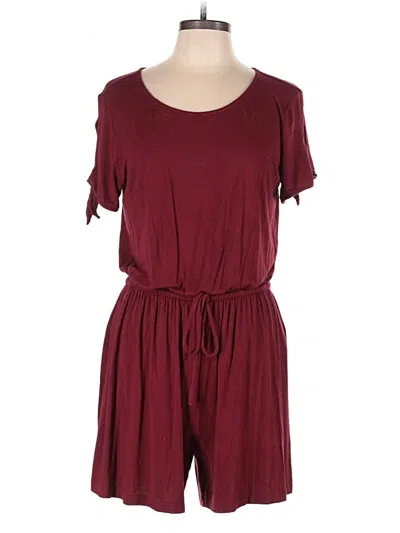 Pre-owned Old Navy Romper In Burgundy