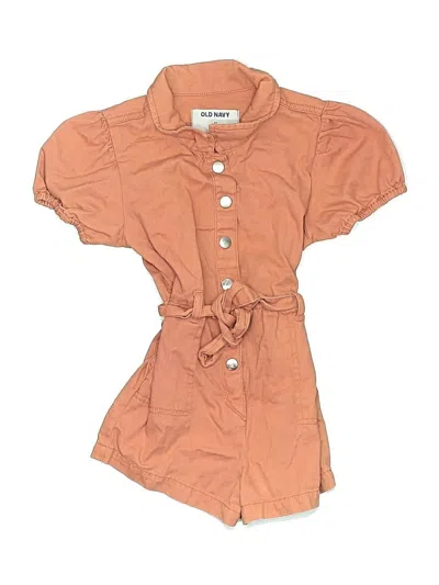Pre-owned Old Navy Kids' Romper In Orange