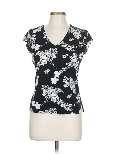 Pre-owned Old Navy Short Sleeve Blouse In Black