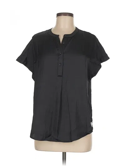 Pre-owned Old Navy Short Sleeve Blouse In Black