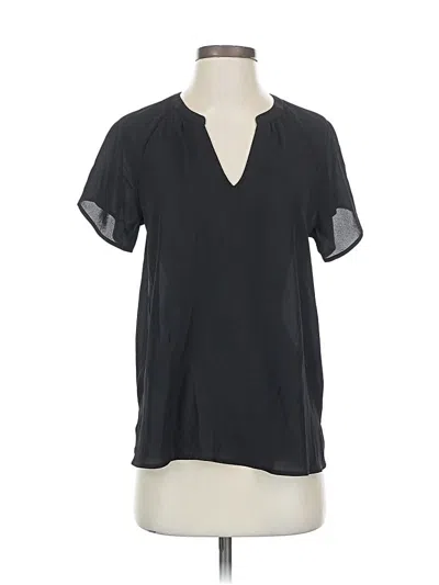 Pre-owned Old Navy Short Sleeve Blouse In Black