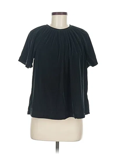 Pre-owned Old Navy Short Sleeve Blouse In Black