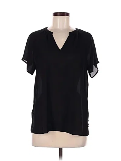 Pre-owned Old Navy Short Sleeve Blouse In Black