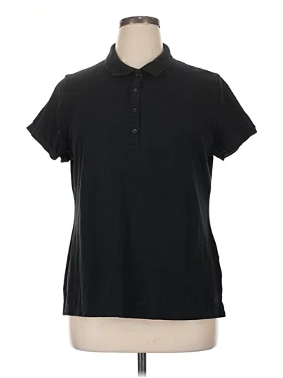 Pre-owned Old Navy Short Sleeve Blouse In Black