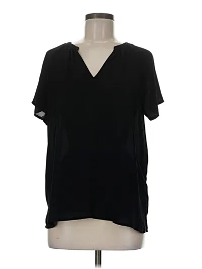 Pre-owned Old Navy Short Sleeve Blouse In Black