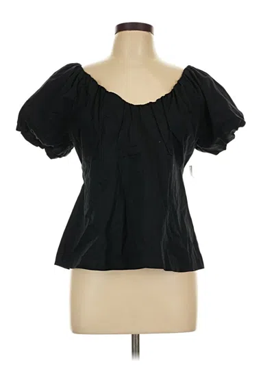 Old Navy Short Sleeve Blouse In Black