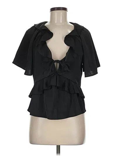 Old Navy Short Sleeve Blouse In Black