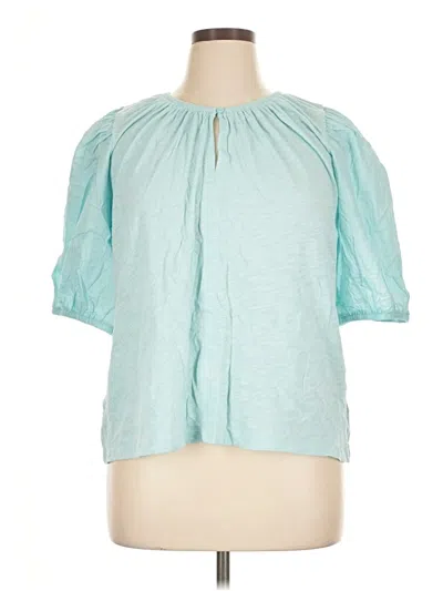 Old Navy Short Sleeve Blouse In Blue