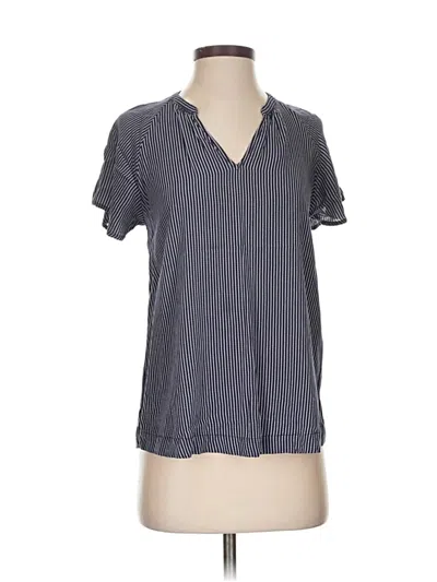 Pre-owned Old Navy Short Sleeve Blouse In Gray