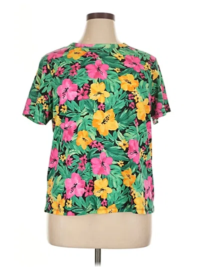 Pre-owned Old Navy Short Sleeve Blouse In Green