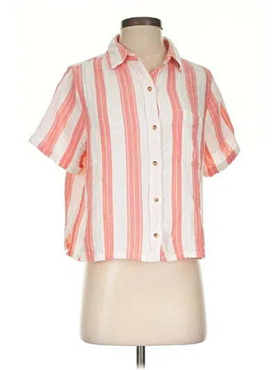 Pre-owned Old Navy Short Sleeve Blouse In Orange
