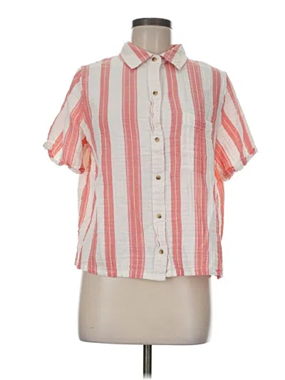 Pre-owned Old Navy Short Sleeve Blouse In Orange
