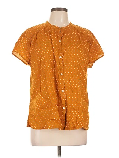 Pre-owned Old Navy Short Sleeve Blouse In Orange