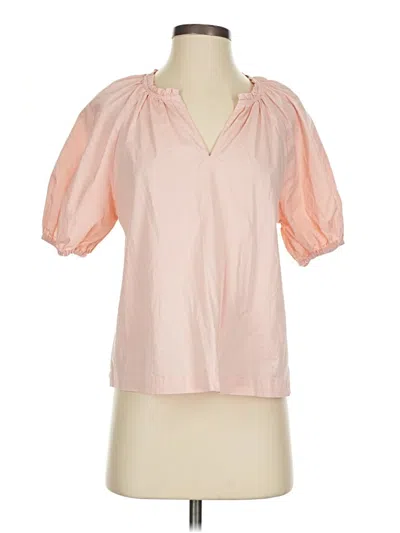 Pre-owned Old Navy Short Sleeve Blouse In Pink