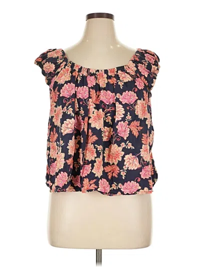 Pre-owned Old Navy Short Sleeve Blouse In Pink