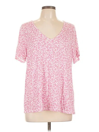 Pre-owned Old Navy Short Sleeve Blouse In Pink