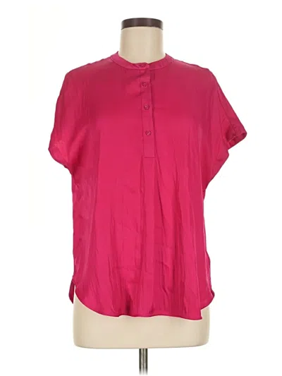 Pre-owned Old Navy Short Sleeve Blouse In Pink