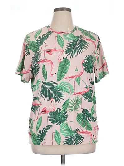 Pre-owned Old Navy Short Sleeve Blouse In Pink