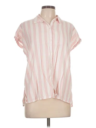 Pre-owned Old Navy Short Sleeve Blouse In Pink