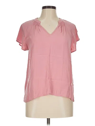 Pre-owned Old Navy Short Sleeve Blouse In Pink
