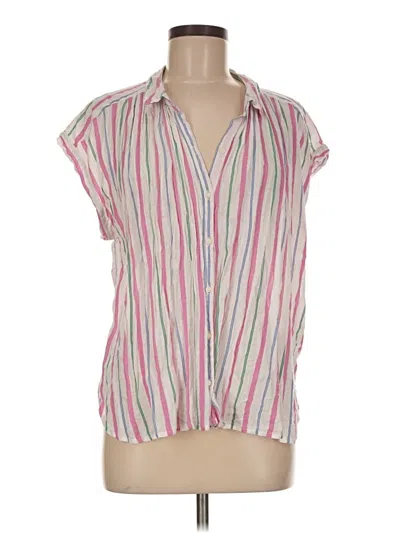 Pre-owned Old Navy Short Sleeve Blouse In Pink