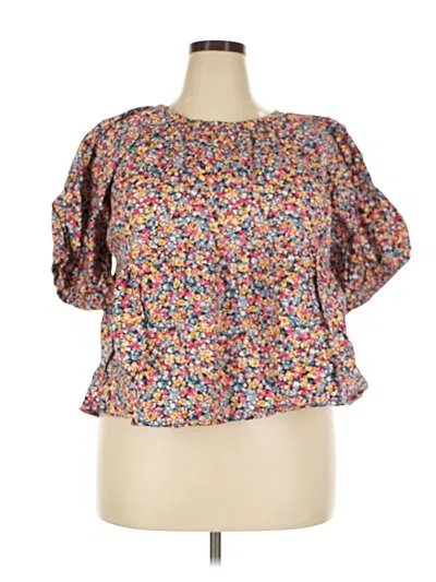 Old Navy Short Sleeve Blouse In Pink