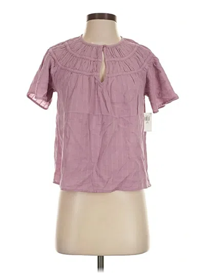 Old Navy Short Sleeve Blouse In Pink